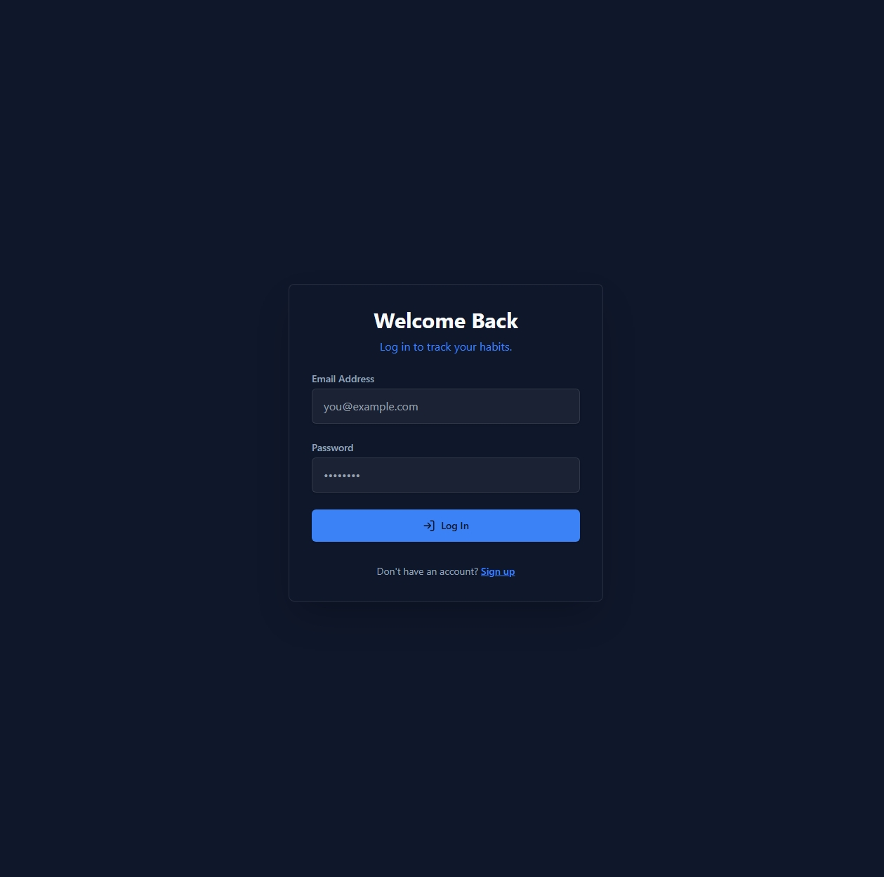 Habit AI Project Screenshot
